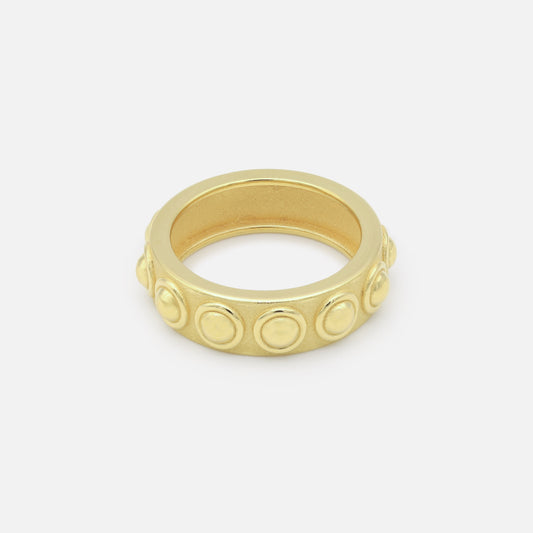 Titan Pantheon Ring in Gold Plated Brass