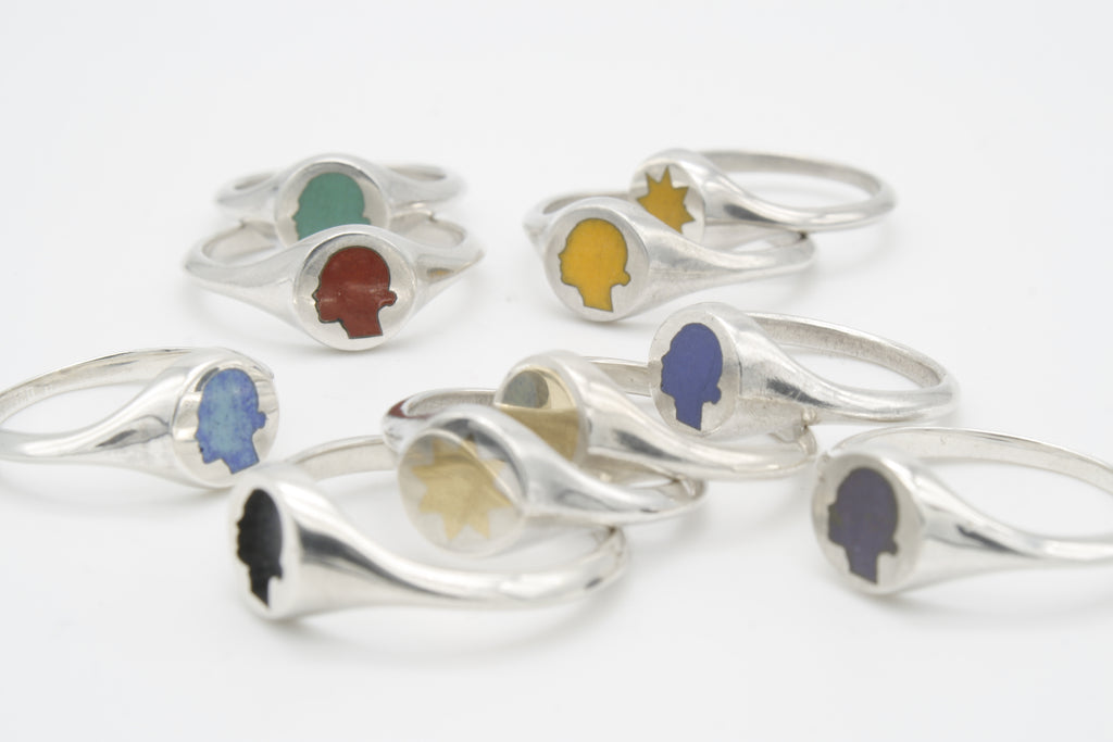 The Edie Charles Signet Rings