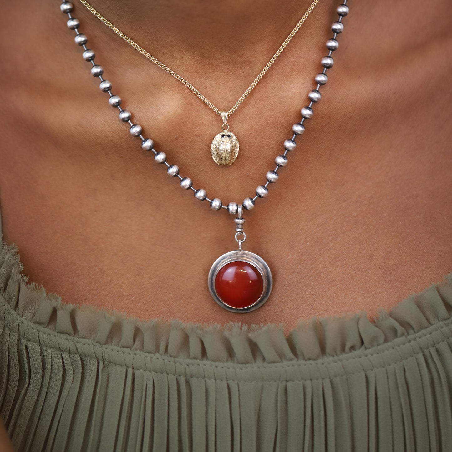 Carnelian Amulet Pendant