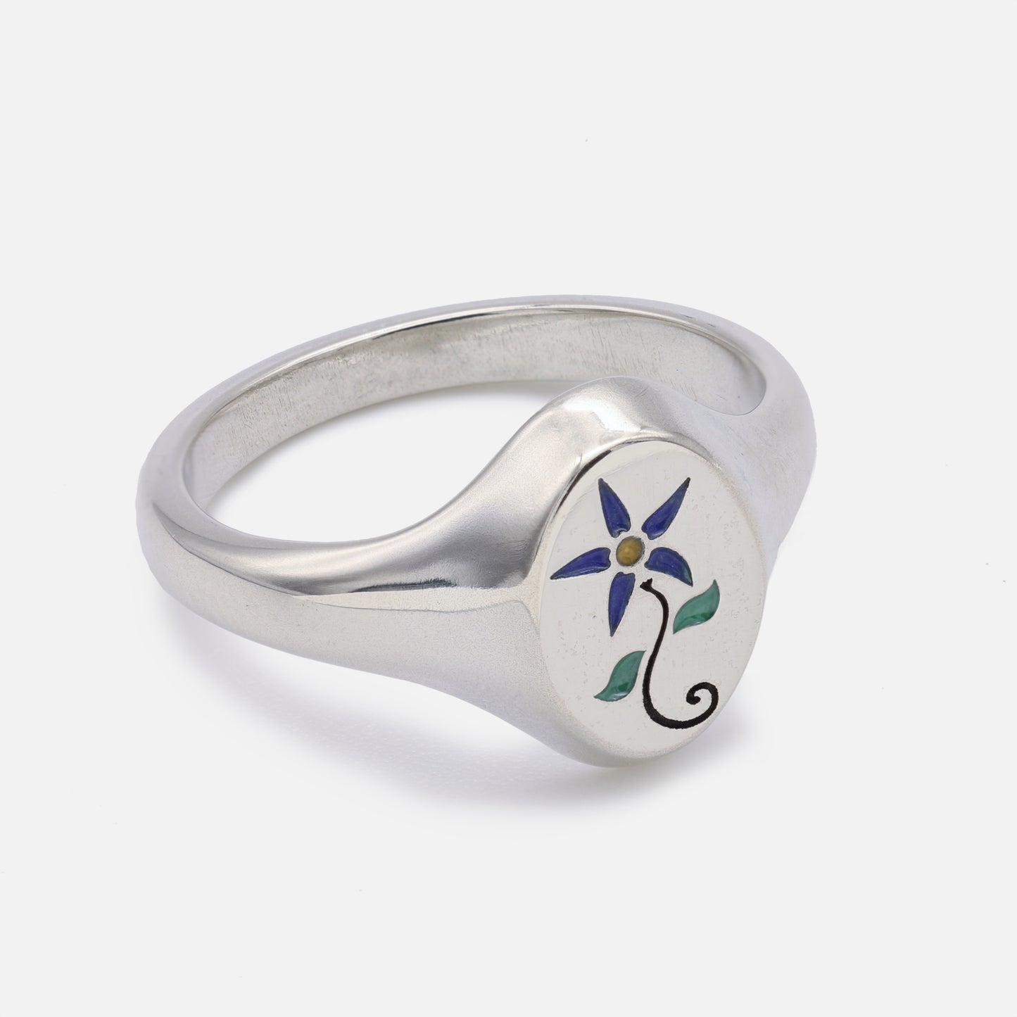 Flora Signet Ring