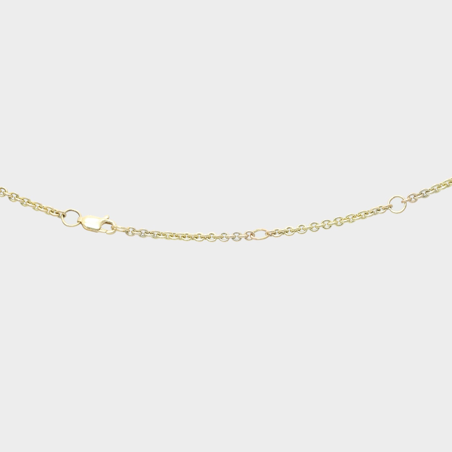 Gold Chain with Malachite Foliage