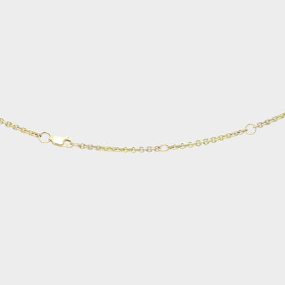 Gold Chain with Malachite Foliage