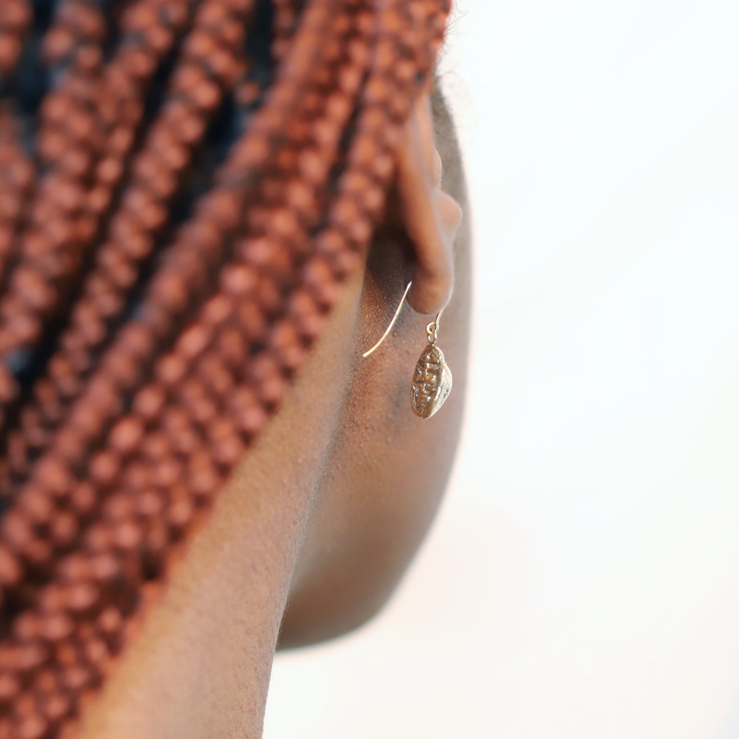 9ct Gold Scarab Earrings with Tsavorite Eyes