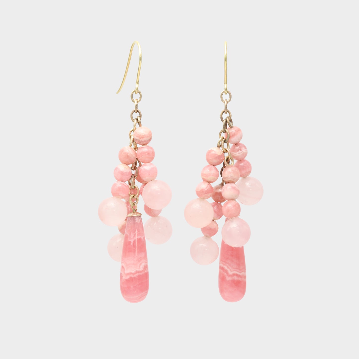 Crotalia Pink Rhodochrosite Earrings