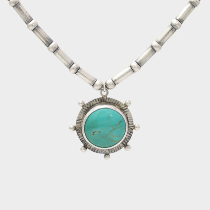 Adorned Turquoise Amulet Pendant