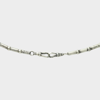 19 Inch Signature Silver Beaded Necklace